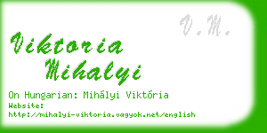viktoria mihalyi business card